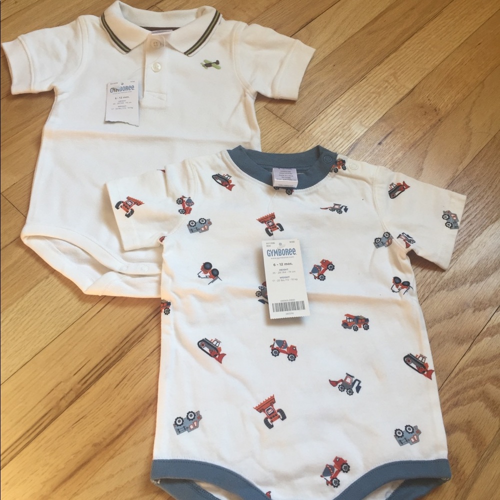 ➡️2/$25!⬅️ NWT Gymboree bundle of 2 onesies 👶🏻